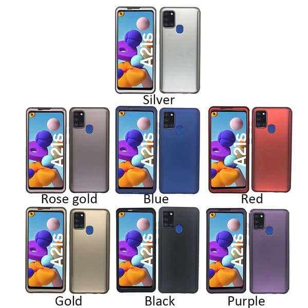 Samsung Galaxy A21S - Dubbelskal Röd Röd