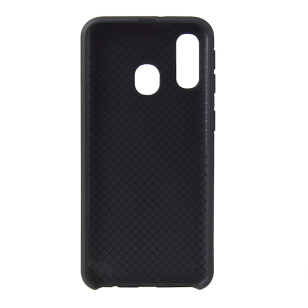 Samsung Galaxy A40 - Skyddande Matt Silikonskal Svart