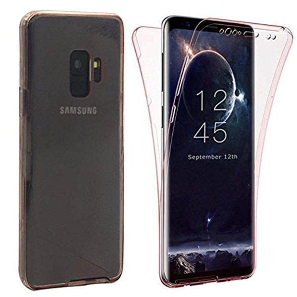 Samsung Galaxy A6 2018 Kaksipuolinen silikonikotelo TOUCH FUNCTION Svart