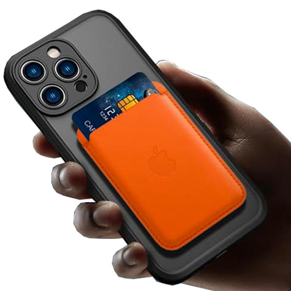 iPhone 15 Pro -  Starkt Magnetiskt Matt Känsla Baksida Fodral Svart