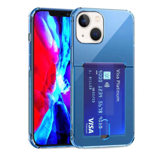 iPhone 13 Mini - Klassiskt Skyddsskal med Korthållare Orange
