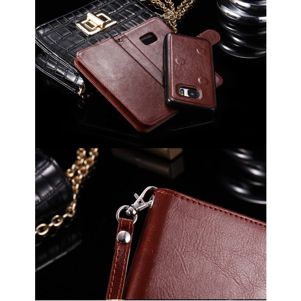 Elegant ROYBEN Plånboksfodral med 9 kortfack Samsung S7 EDGE Vit