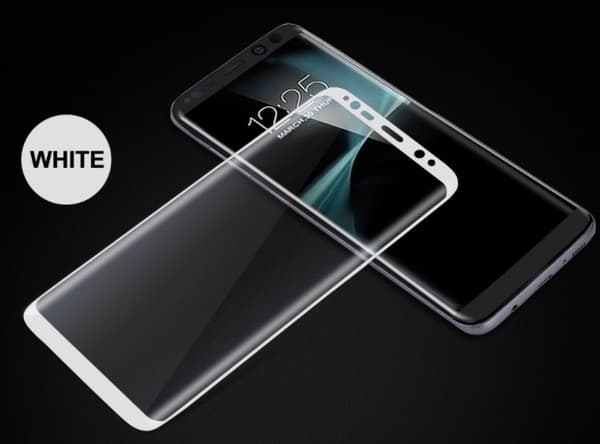 Samsung Galaxy S8 - (2-PACK) ProGuard EXXO-näytönsuoja kehyksellä Vit
