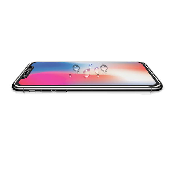 MyGuard Sk�rmskydd 2-PACK (Aluminium-ram) iPhone X Guld