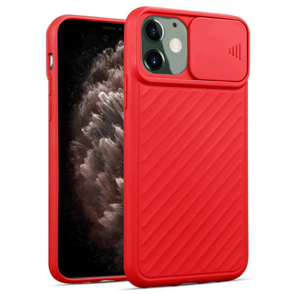 iPhone 11 - Stötdämpande Skal med Kamera Skydd Röd