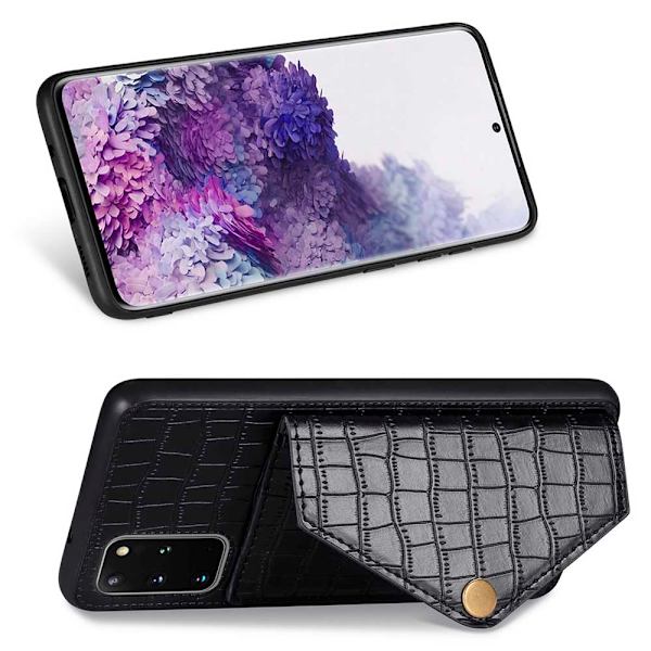 Skal med Kortfack - Samsung Galaxy S20 Plus Blå