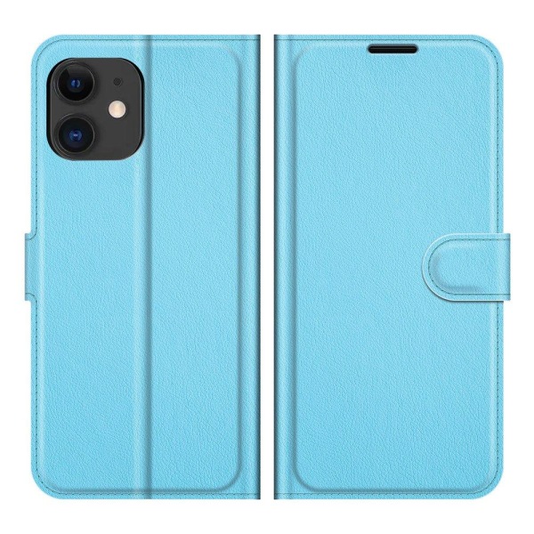 iPhone 12 - Stilrent Praktiskt NKOBEE Plånboksfodral Blå