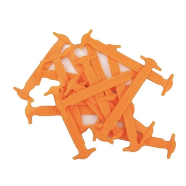 Glatt slitasjebestandige silikon skolisser Orange 12-PACK