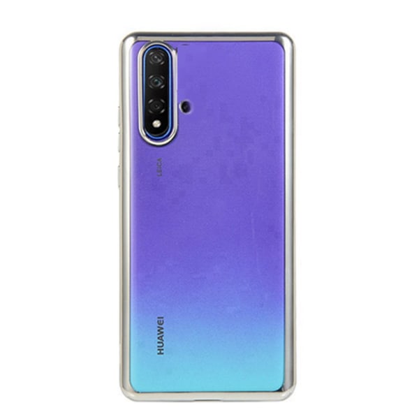 Huawei Nova 5T - Gennemtænkt Floveme Silikone Cover Blå