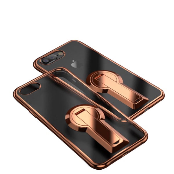 Effektfullt PLATED Skal för iPhone 7 (Ställfunktion) Blå