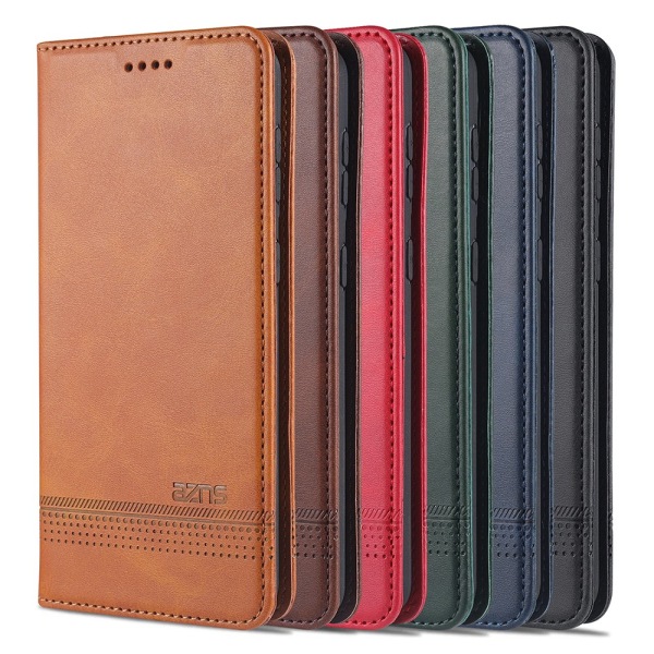 Samsung Galaxy S21 - YAZUNSHI Solid Wallet Case Röd