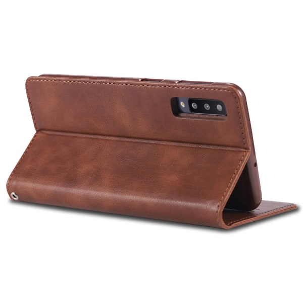 Samsung Galaxy A70 - Stilrent Retro Plånboksfodral Röd