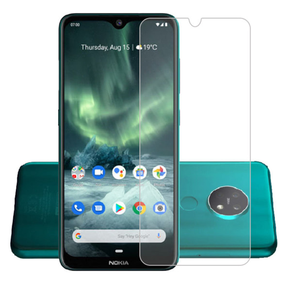 Nokia 6.2 2-PACK Standard Näytönsuoja 9H 0,3mm Transparent/Genomskinlig