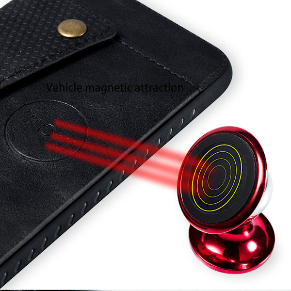 Etui med kortholder - Samsung Galaxy S10 Plus Svart