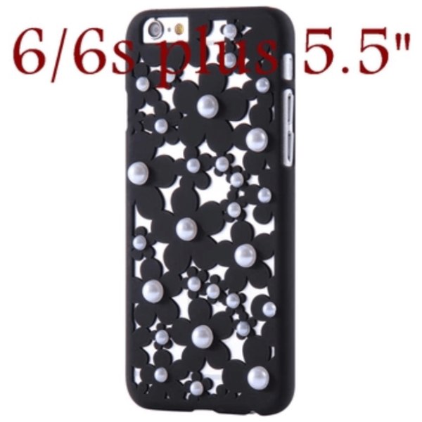 IPHONE 6 /6s plus LUXURY Flower Pearl skal Vit