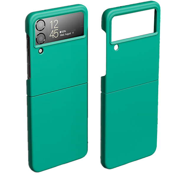 Stötdämpande matt fast PC-skal för Samsung Galaxy Z Flip 4 Green