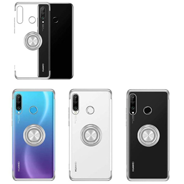 Cover med ringholder - Huawei P30 Lite Röd