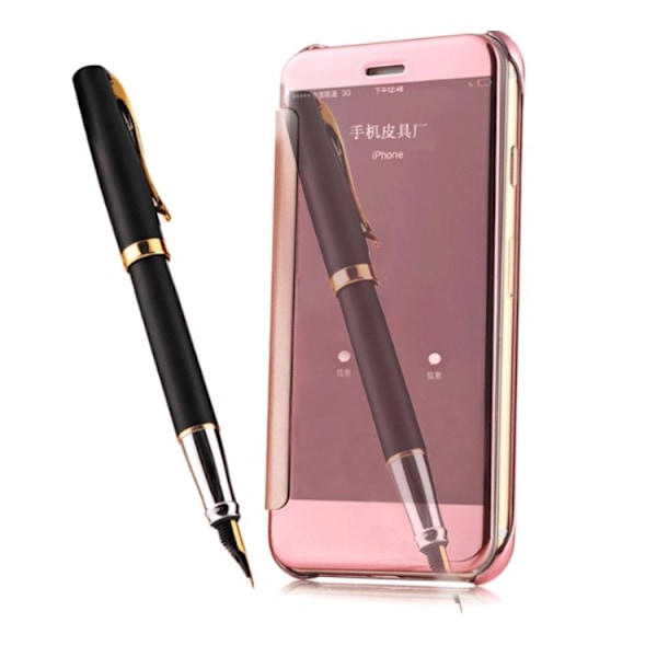 iPhone 6/6S Plus - LEMAN Stilrent Clear View-fodral (ORIGINAL) Guld