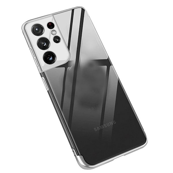 Samsung Galaxy S21 Ultra - Stilsäkert Skal i Silikon (FLOVEME) Blå