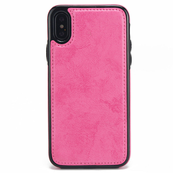 iPhone XR - Fodral med Smartfunktion (LEMAN) Rosa