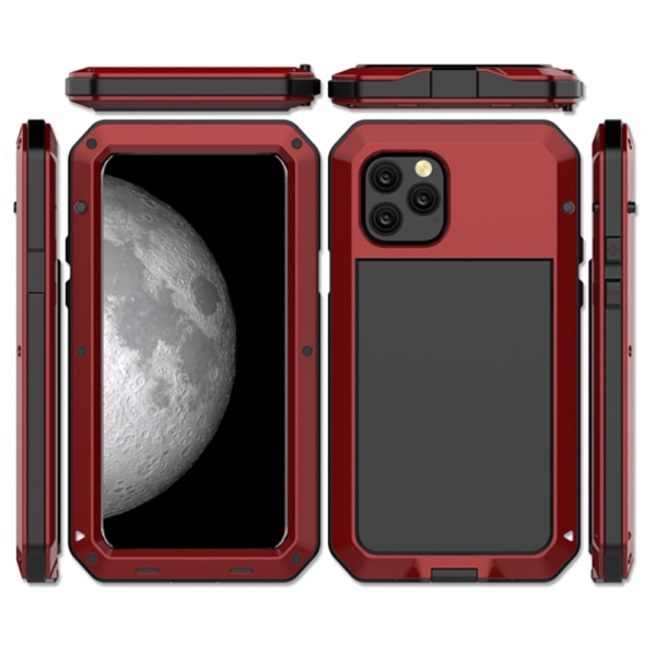 Kraftfullt Skyddsskal i Aluminium (Heavy Duty) - iPhone 11 Pro Röd