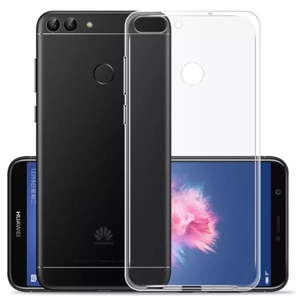 Huawei P Smart 2018 - Robust Skyddsskal i Silikon Transparent/Genomskinlig