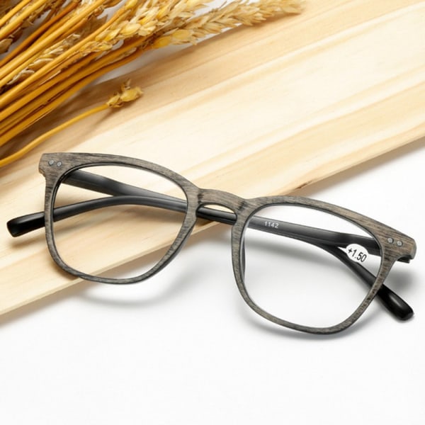 Stilrena Praktiska Läsglasögon med Styrka Grå +3.0