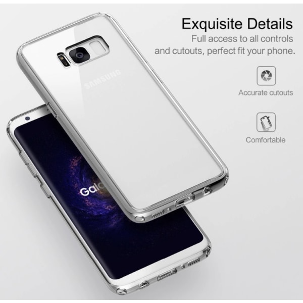Samsung Galaxy S8 - Eksklusivt Elegant Cover ROCK Genomskinlig