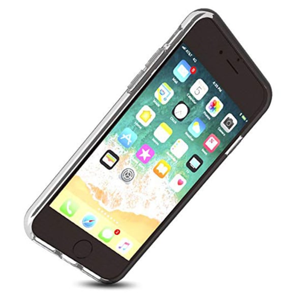 iPhone 8 Plus - Ekstra beskyttelse Silikoneskal Transparent/Genomskinlig