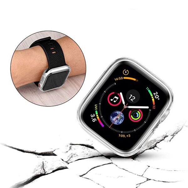 iWatch 4 Serie Silikonskal 40mm 44mm Transparent/Genomskinlig 40mm