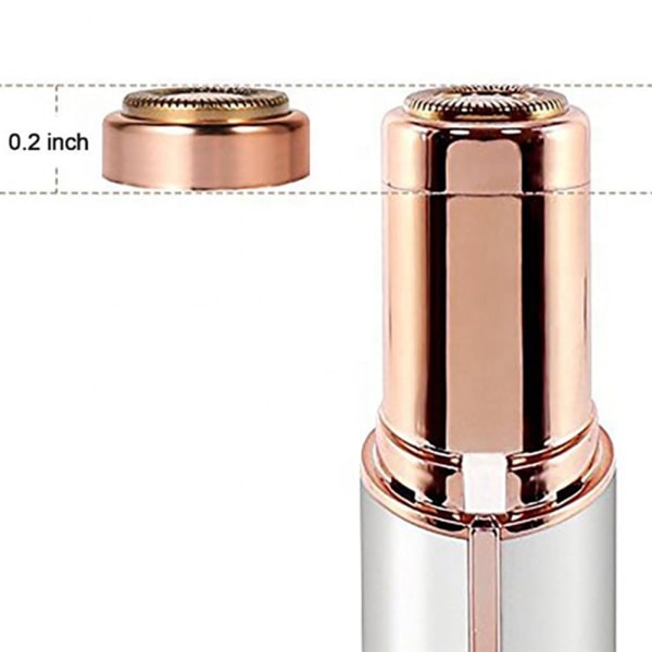 Elegant Praktiskt Läppstift Epilator Roséguld