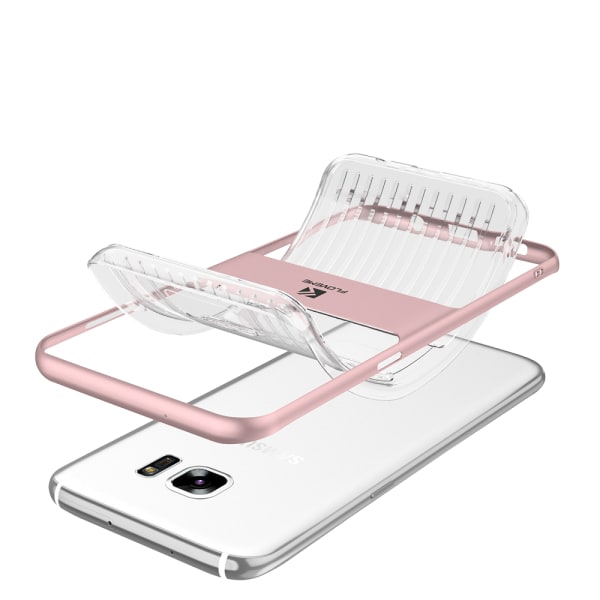 Samsung Galaxy S7 Edge - SONIC Stötdämpande Hybridskal Roséguld