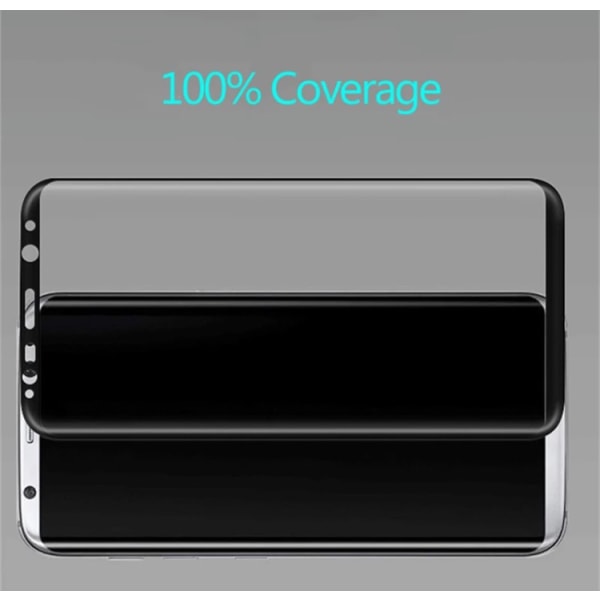 Samsung Galaxy S8 - HuTech EXXO näytönsuoja kehyksellä (HD) Silver/Grå