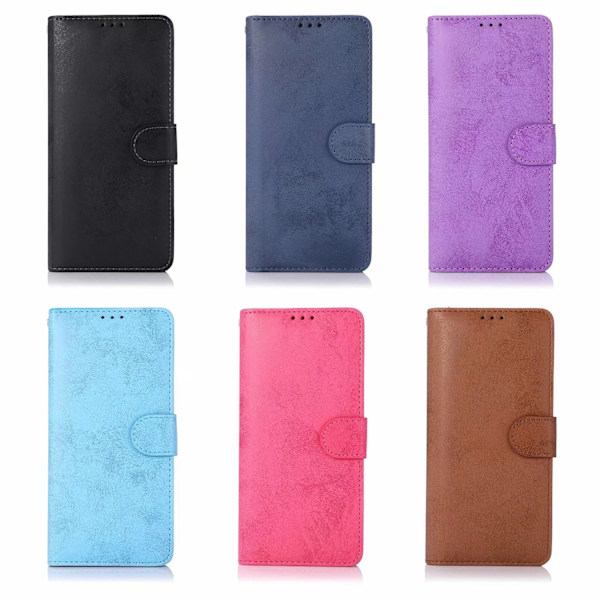 iPhone 15 Pro - Plånboksfodral i PU-läder med 3-kortfack Lila