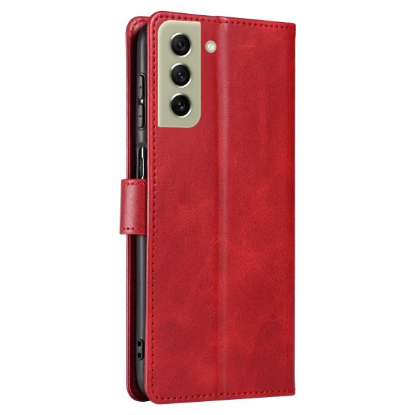 Samsung Galaxy S21 FE - Elegant Smidigt Plånboksfodral Mörkbrun