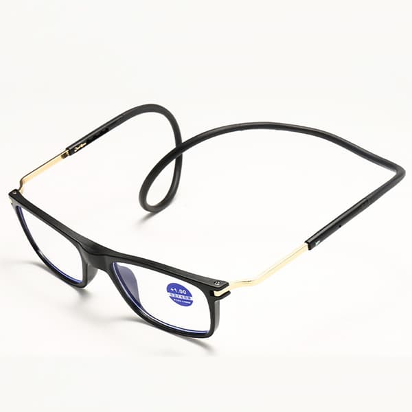 Praktiska Unisex TR Magnetiska Läsglasögon Blå +1