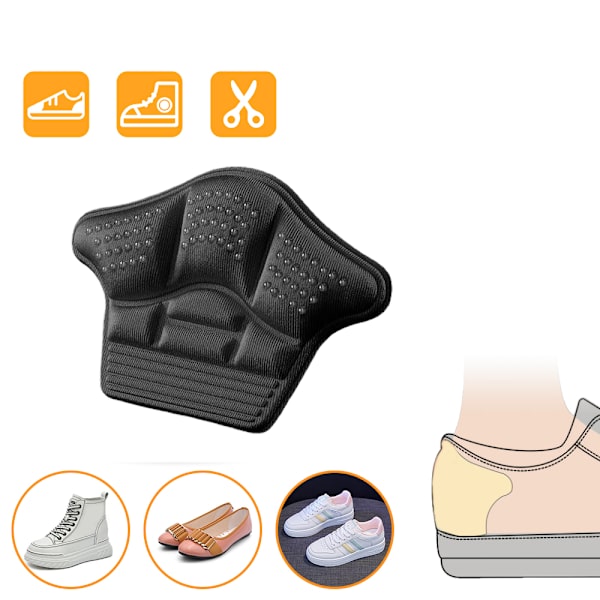Mukavat suojaavat kantapäälliset kengänpohjalliset Beige 5MM