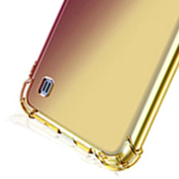 Silikone etui - Samsung Galaxy A10 Svart/Guld Svart/Guld