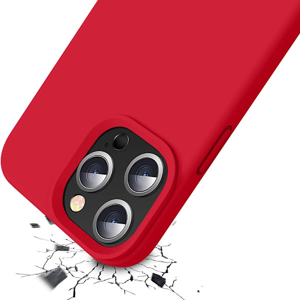 iPhone 14 Pro Max - Kraftfullt Tunt Skyddsskal (LEMAN) Röd