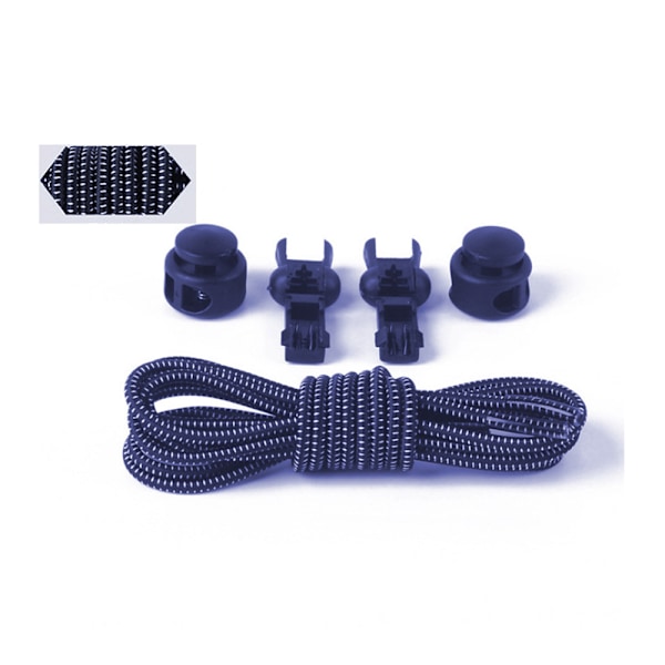 Snørebånd (Elastisk) 100cm - Holdbar Marinblå