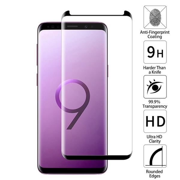 Skärmskydd | 3-PACK | CASE-F | Galaxy S9 | HD-Clear | ProGuard Svart