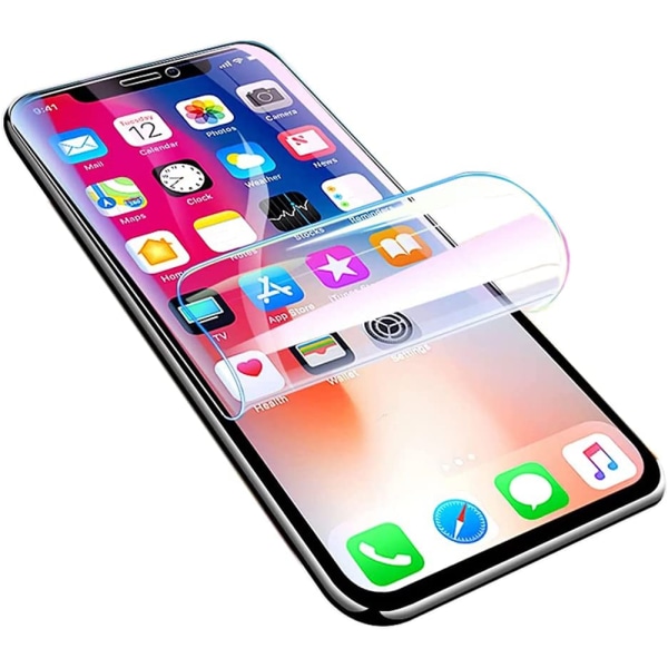 3-PACK iPhone 11 Pro Max Hydrogel Skjermbeskytter HD 0,2 mm Transparent