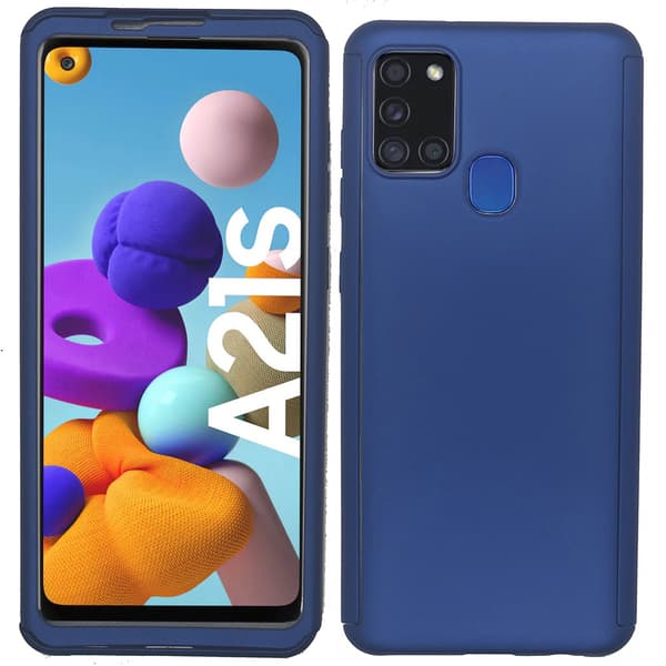 Stilrent Dubbelskal - Samsung Galaxy A21S Silver Silver