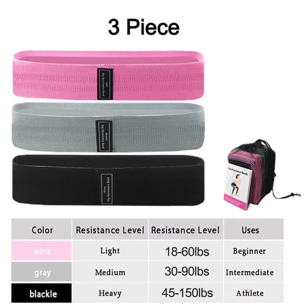 3-Pack Effektfullt Hållbart Träningsband C