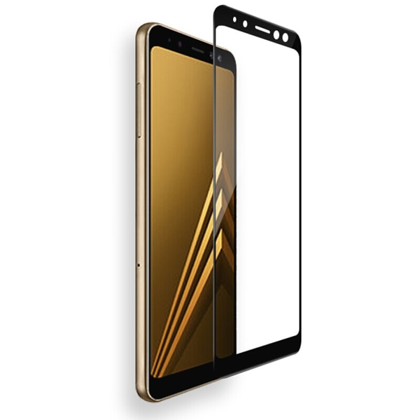 Samsung Galaxy A7 2018 3-PACK näytönsuoja 3D 9H HD-Clear ProGuard Svart Svart