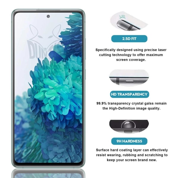 Samsung Galaxy S20 FE Skärmskydd 2.5D 0,3mm Svart