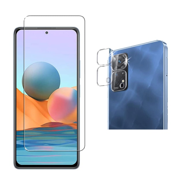 Redmi Note 11 Näytönsuoja ja Kameran linssisuoja Transparent