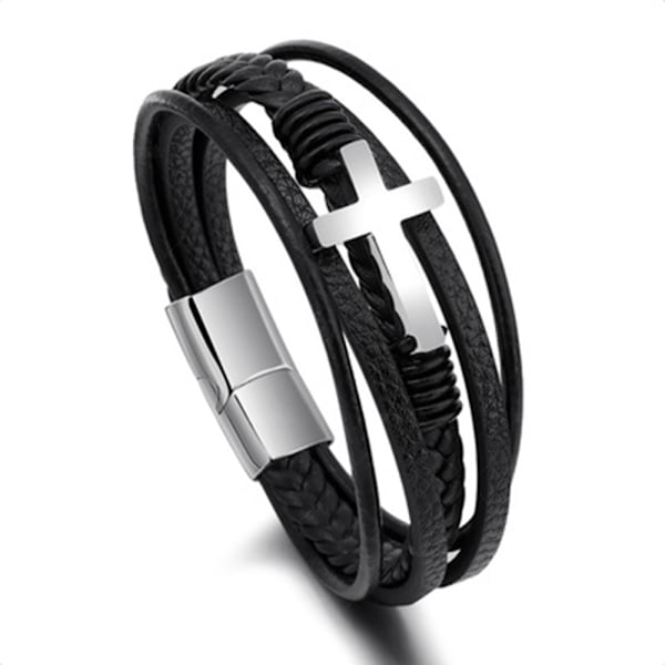 Stilrent Armband KORS (PU-Läder) Guld 19CM
