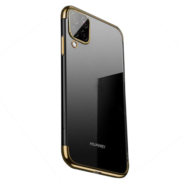 Huawei P40 Lite - Stilrent Skyddande Silikonskal (Floveme) Guld