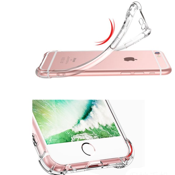 iPhone 5/5S/5SE - Skyddande (FLOVEME) Silikonskal Transparent/Genomskinlig